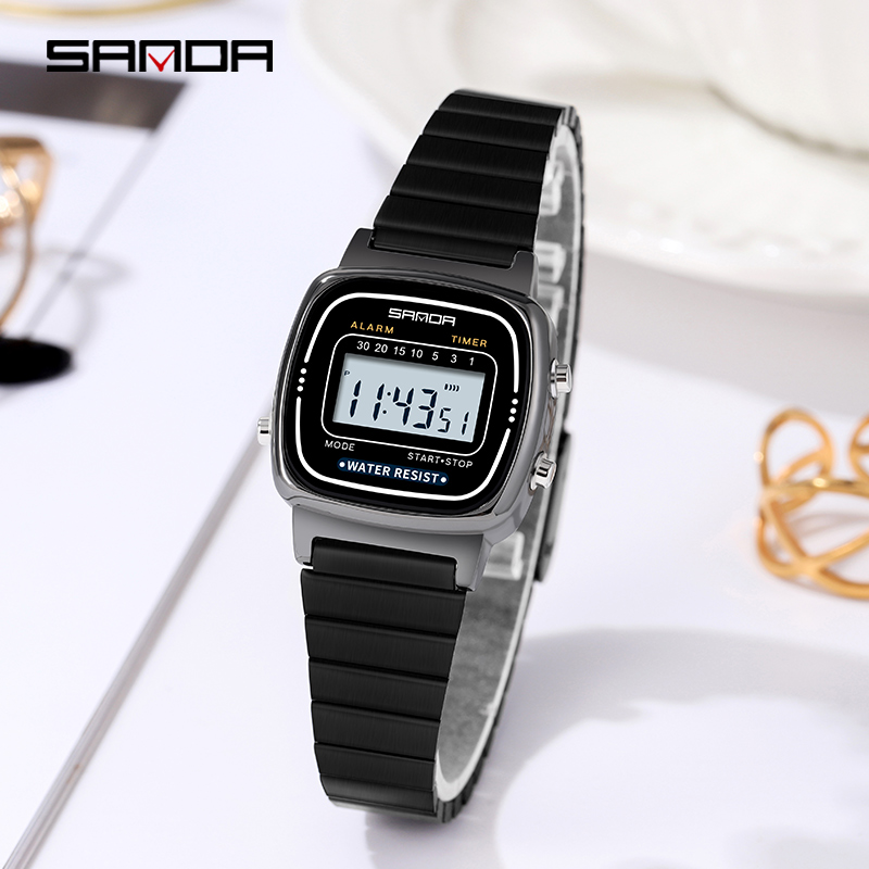 Chronograph Sport Watch - SANDA 6053 전자 시계 패션 선물