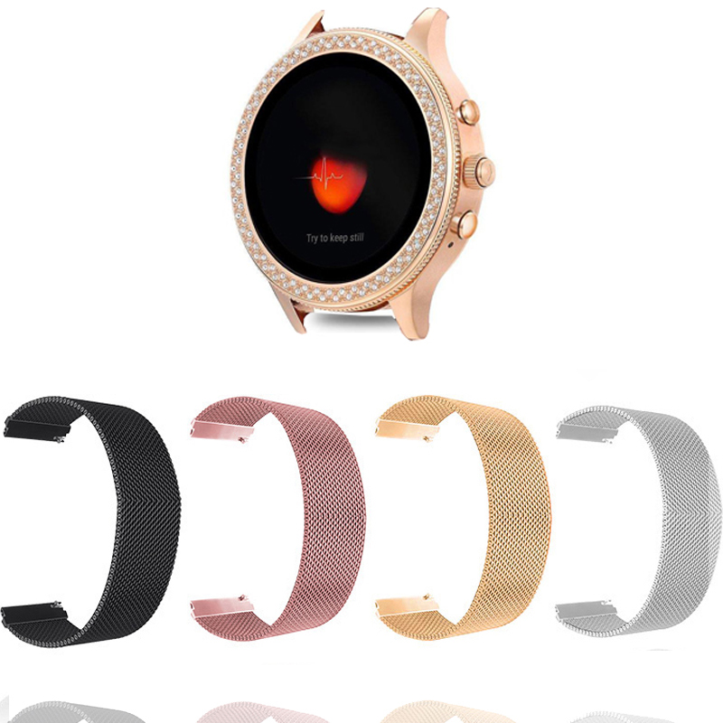 Fossil Watches Smartwatch Gold - 밀라노 루프 스트랩, 화석 4 세대