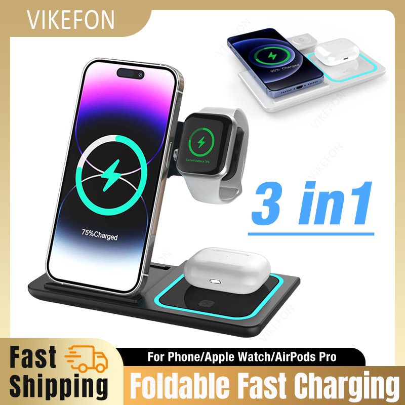 Smartwatch Phone Watches - 3 In 1 무선 충전기 접이식