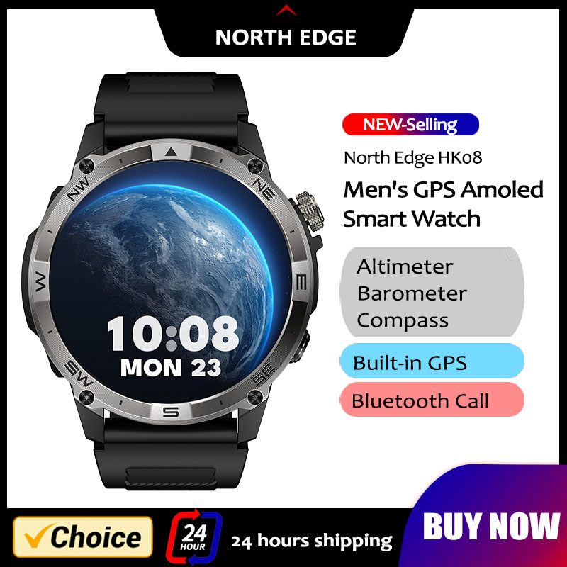 Smartwatch Watches For Men With Gps - NORTH EDGE 남성용 GPS 스포츠 스마트