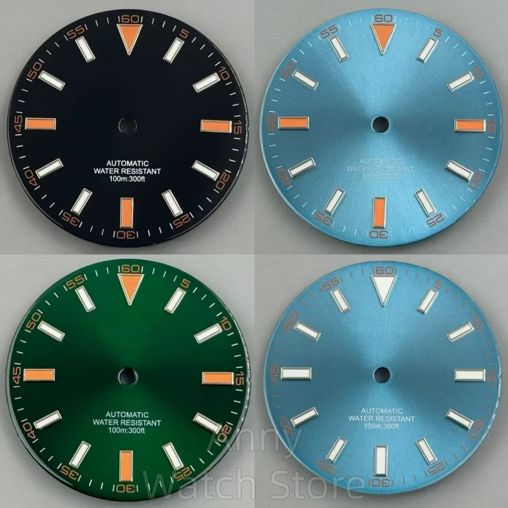 Luminous Dial Face - 빛나는 32mm 선버스트/광택 시계 다이얼 시계