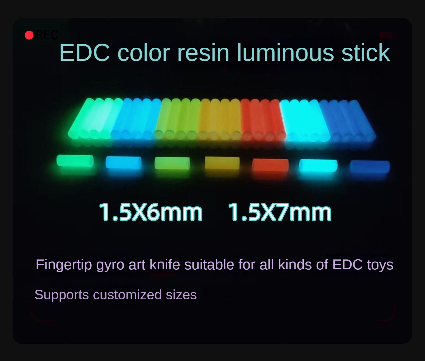 Tritium Gas Tube - 고휘도 야간 조명 튜브, 삼중 수소
