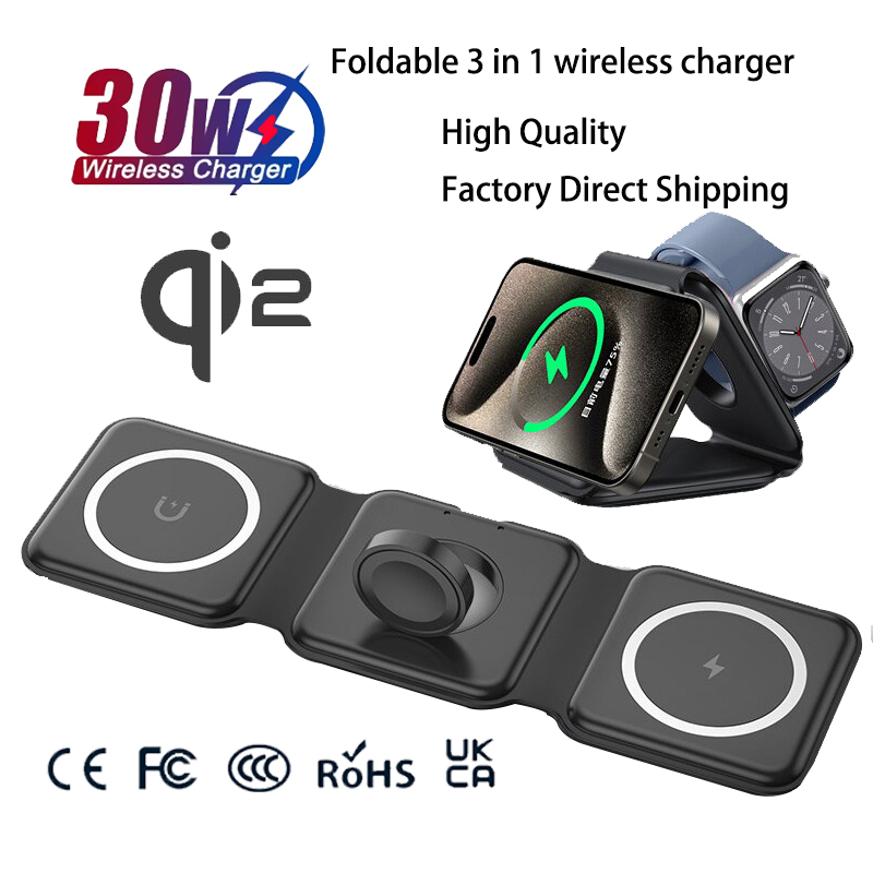 Smartwatch Watches For Iphone - 유니버설 Qi2 마그네틱 접이식 충전 스테이션