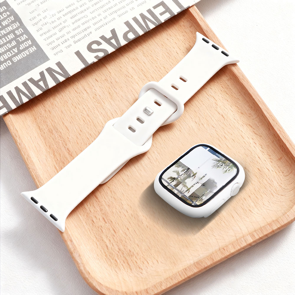 Silicone Sport Band - 애플 워치 밴드 44mm 40mm 45mm