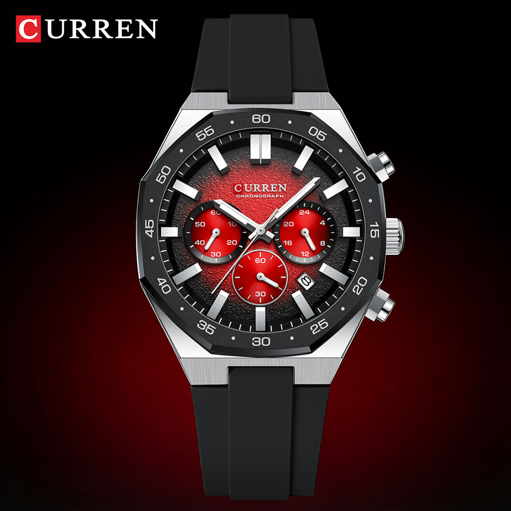 Chronograph Sport Watch - 커렌 패션 캐주얼 남성 스포츠 시계