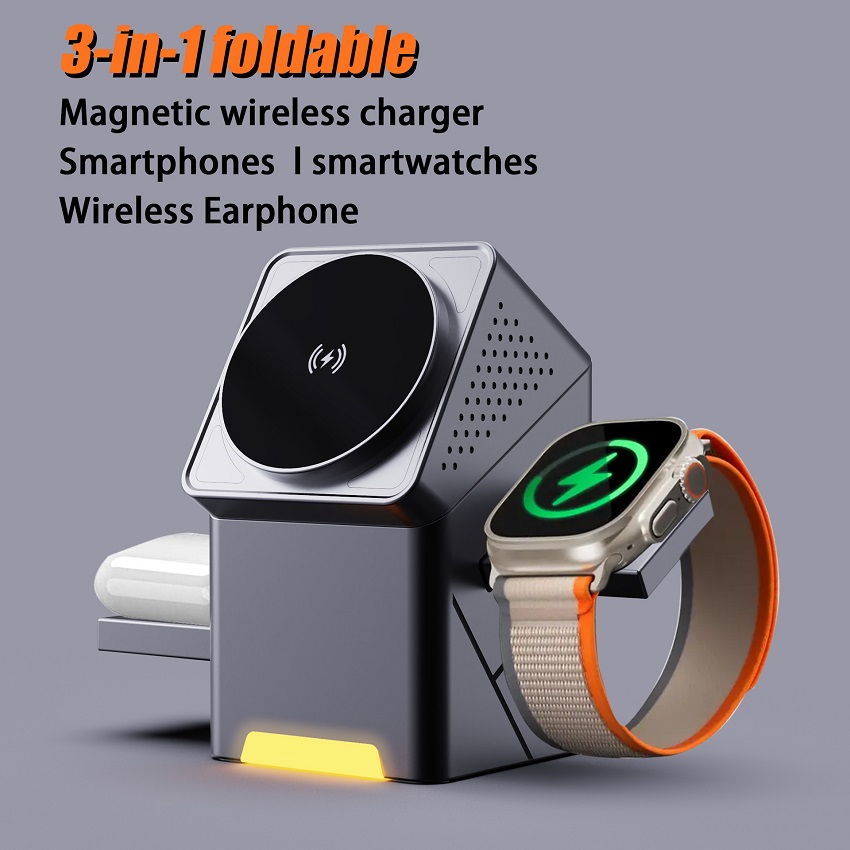 Smartwatch Watches For Iphone - 3 in 1 마그네틱 무선 충전기