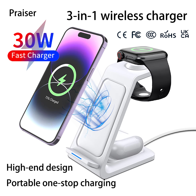 Smartwatch Watches For Iphone - 15W 3 in 1 무선 충전