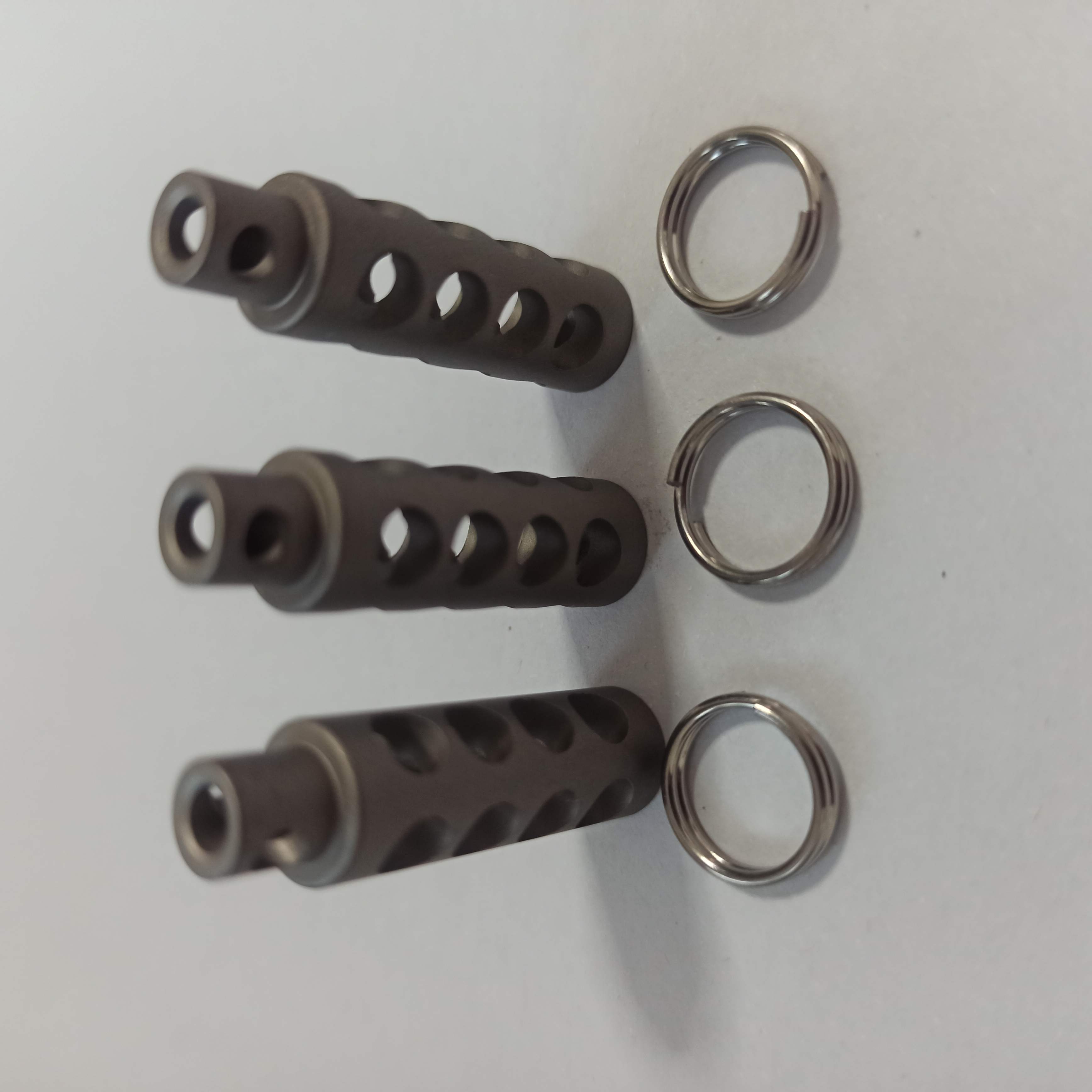 Tritium Gas Tube - 1개 TC4 티타늄 합금 열쇠고리 비즈