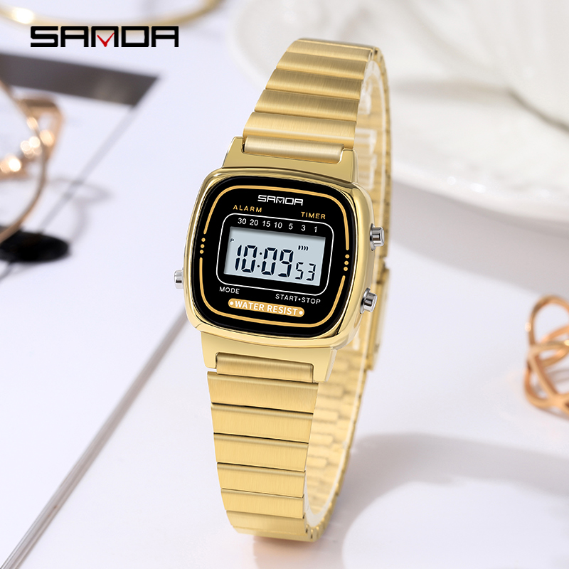 SANDA 6053 전자 시계 패션 선물 소년 LED  - Chronograph Sport Watch 리뷰 및 가격