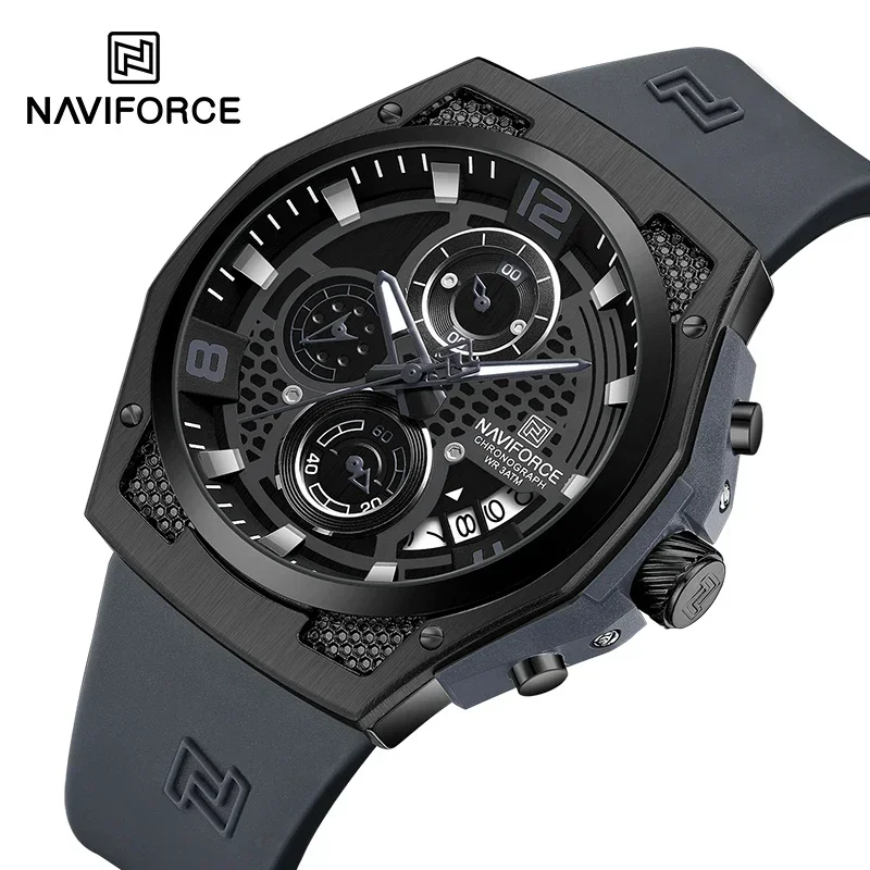 NAVIFORCE NF8051T 럭셔리 디자인 남성용  - Silicone Sport Band 리뷰 및 가격