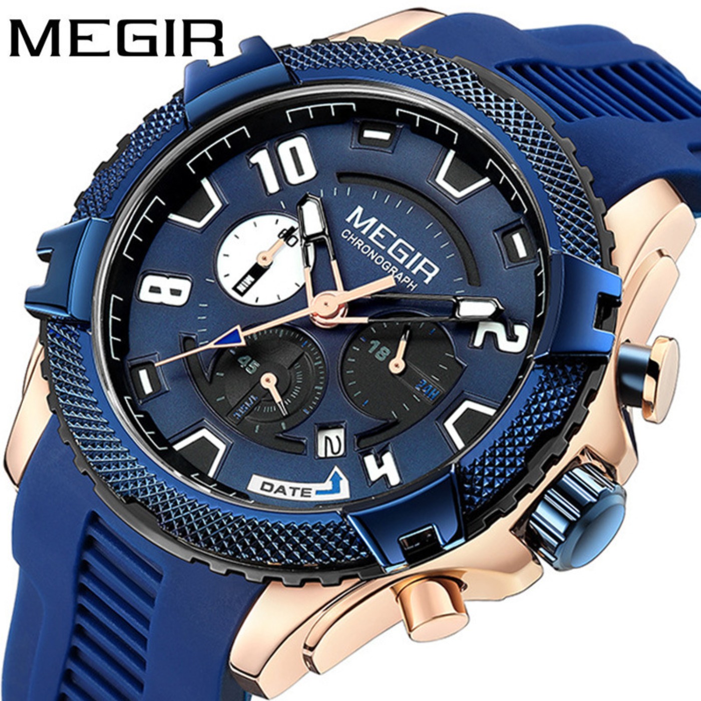 MEGIR 48MM 다이얼 크로노그래프 남성용 쿼츠 시 - Chronograph Sport Watch 리뷰 및 가격