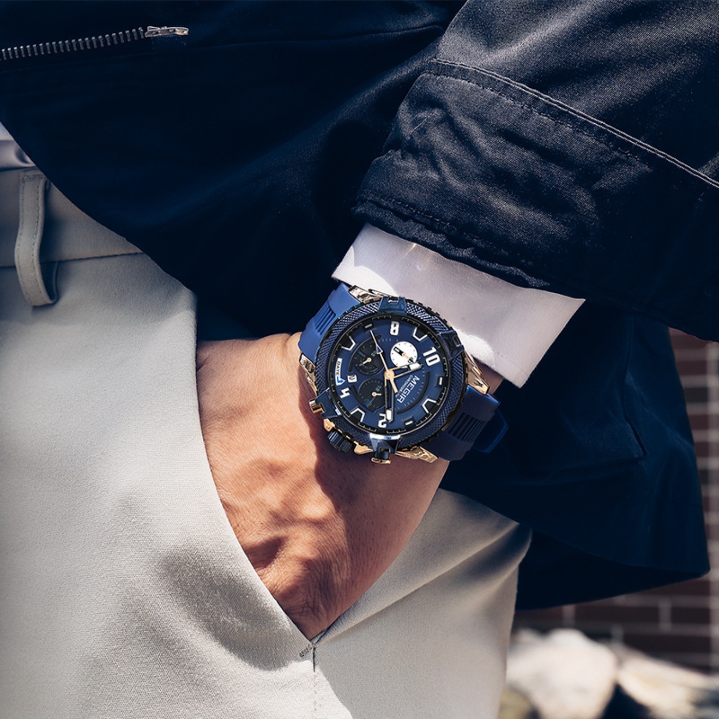 MEGIR 48MM 다이얼 크로노그래프 남성용 쿼츠 시 - Chronograph Sport Watch 리뷰 및 가격