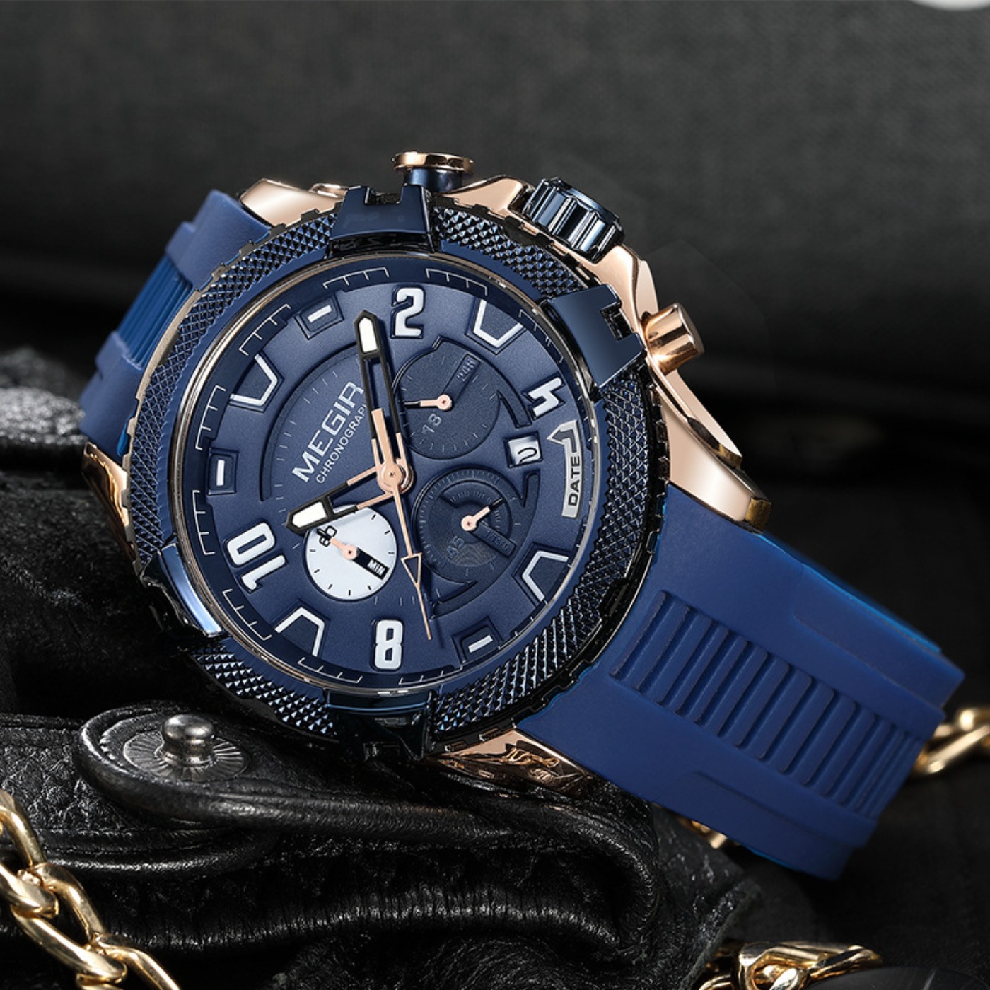MEGIR 48MM 다이얼 크로노그래프 남성용 쿼츠 시 - Chronograph Sport Watch 리뷰 및 가격