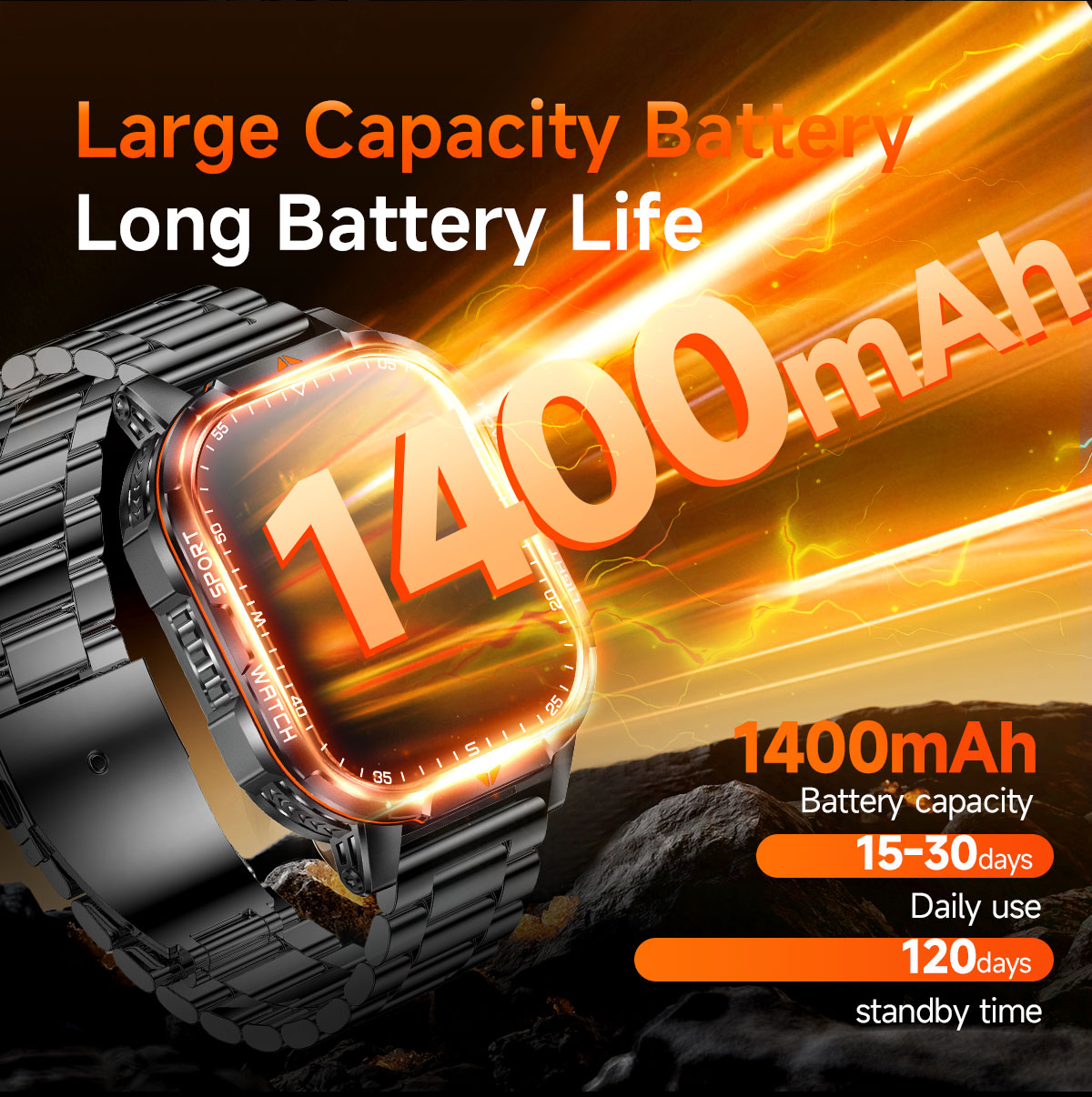 2026년 신형 1400mAh 초대용량 배터리 스마트워 - Smartwatch Watches For Men With Gps 리뷰 및 가격
