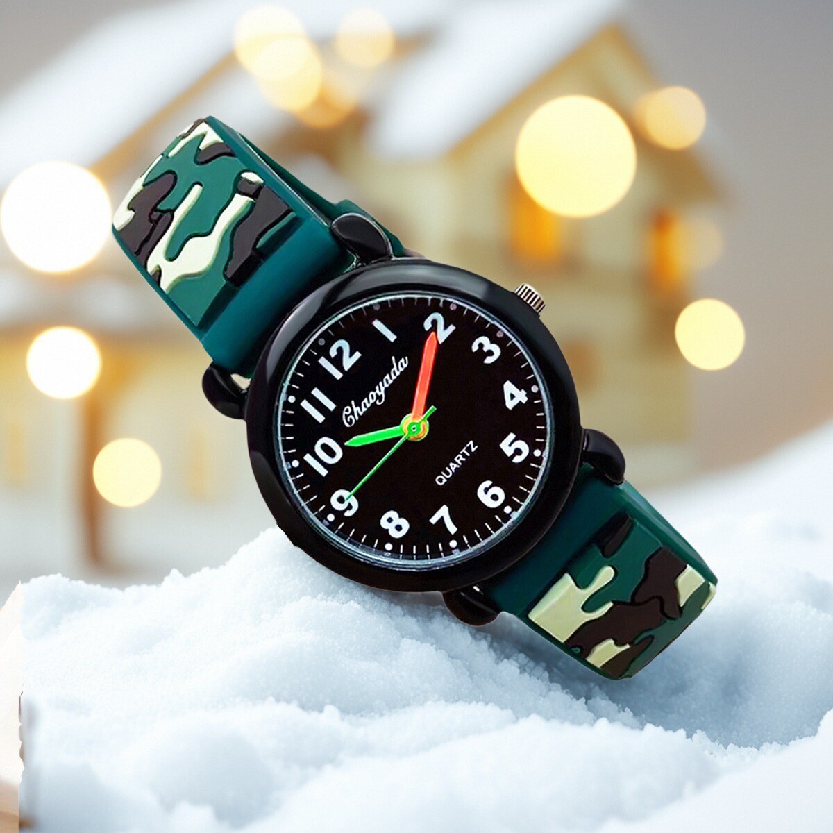 어린이 소년 gilrs 아날로그 석영 손목 시계 위장  - Smartwatch Watches Boys 리뷰 및 가격