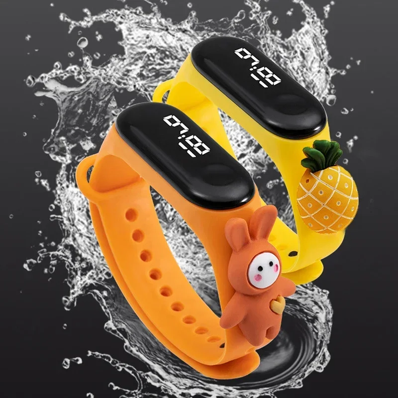 방수 어린이 스마트 터치 LED 시계 만화 작은 동물  - Smartwatch Digital Watches For Kid Boy 리뷰 및 가격