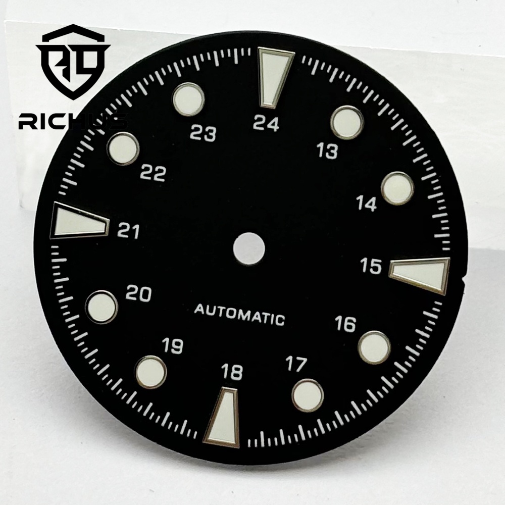 RICHUS 28.6mm 시계 다이얼(녹색 야광 핸즈  - Luminous Dial Face 리뷰 및 가격