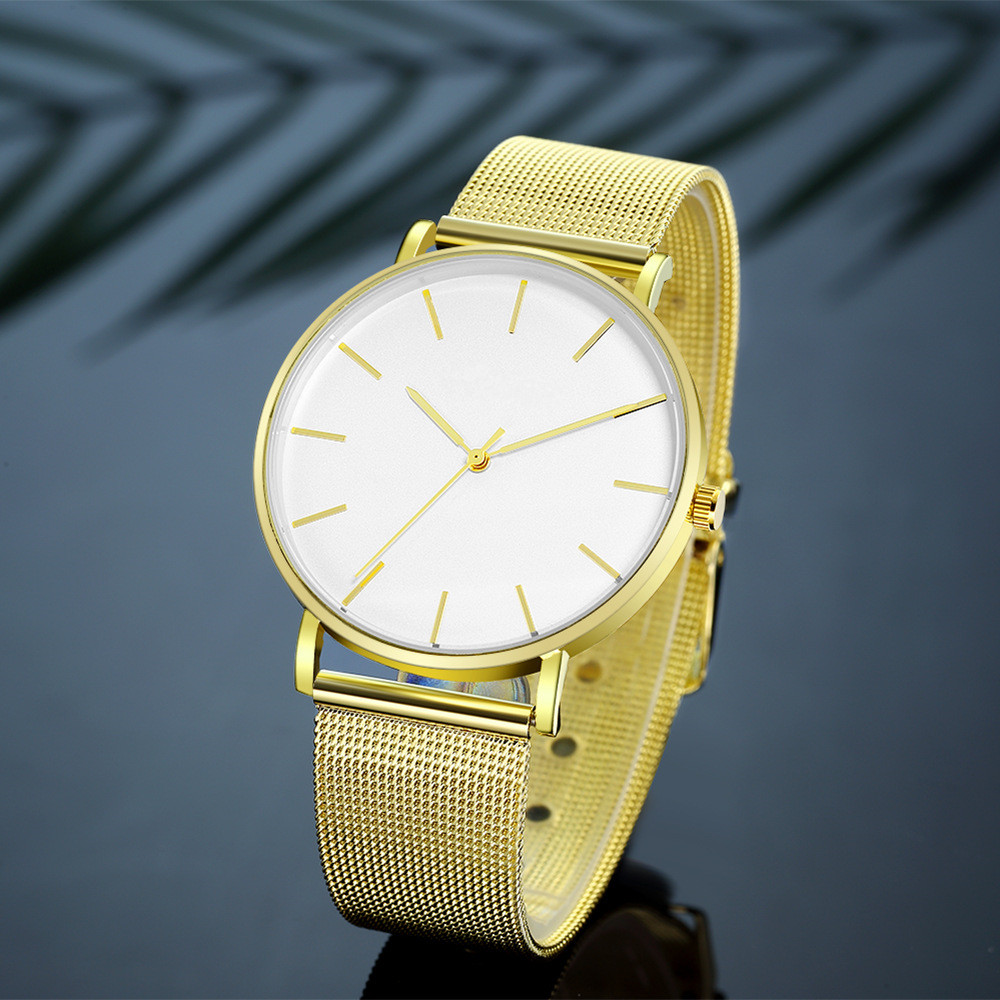 탑 브랜드 여성용 시계 럭셔리 메탈 메쉬 간단한 쿼츠  - Minimalist Thin Watch 리뷰 및 가격