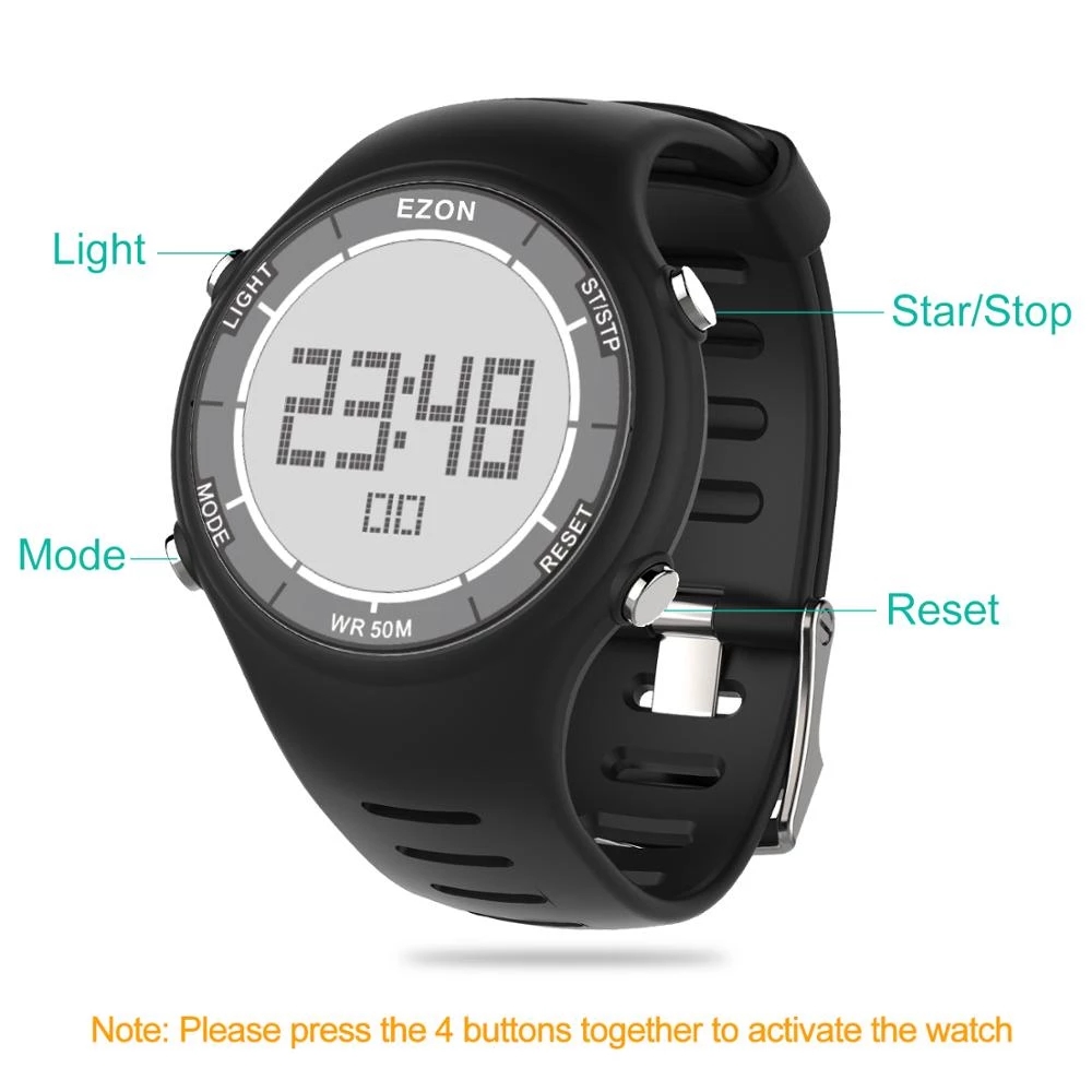 EZON 새로운 패션 여성 디지털 스포츠 시계 알람 시 - Chronograph Sport Watch 리뷰 및 가격