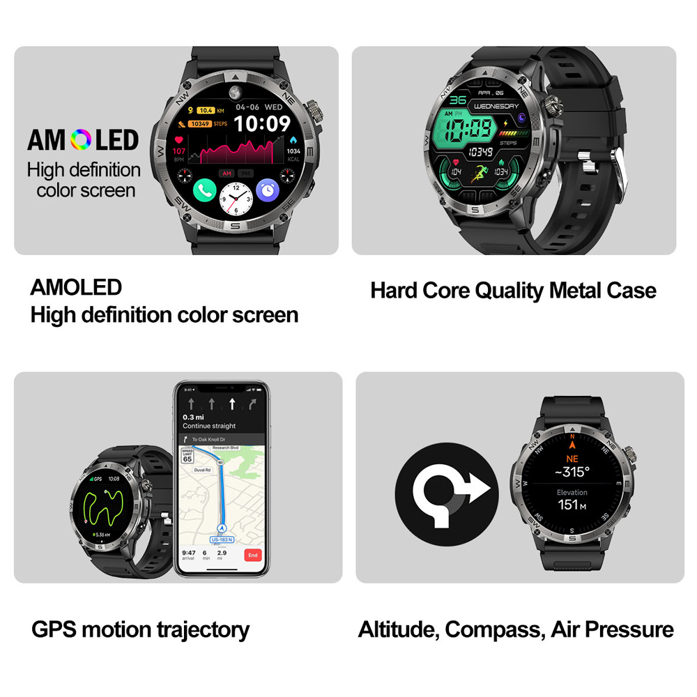 NORTH EDGE 남성용 GPS 스포츠 스마트 워치, - Smartwatch Watches For Men With Gps 리뷰 및 가격