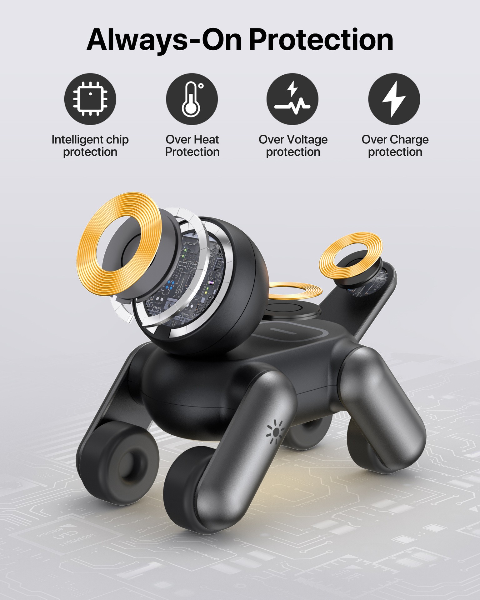 3-in-1 마그네틱 무선 충전기 휴대용 맥세이프 로봇 - Smartwatch Phone Watches 리뷰 및 가격