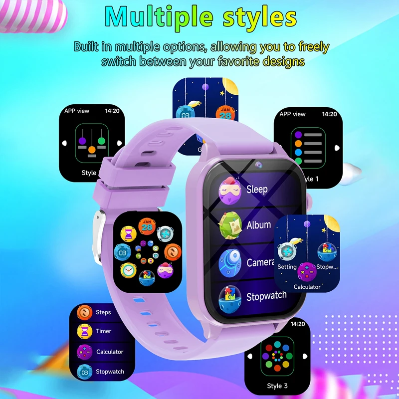 어린이 게임 스마트 시계 손전등 방수 HD 카메라 수면 - Smartwatch Watches Boys 리뷰 및 가격