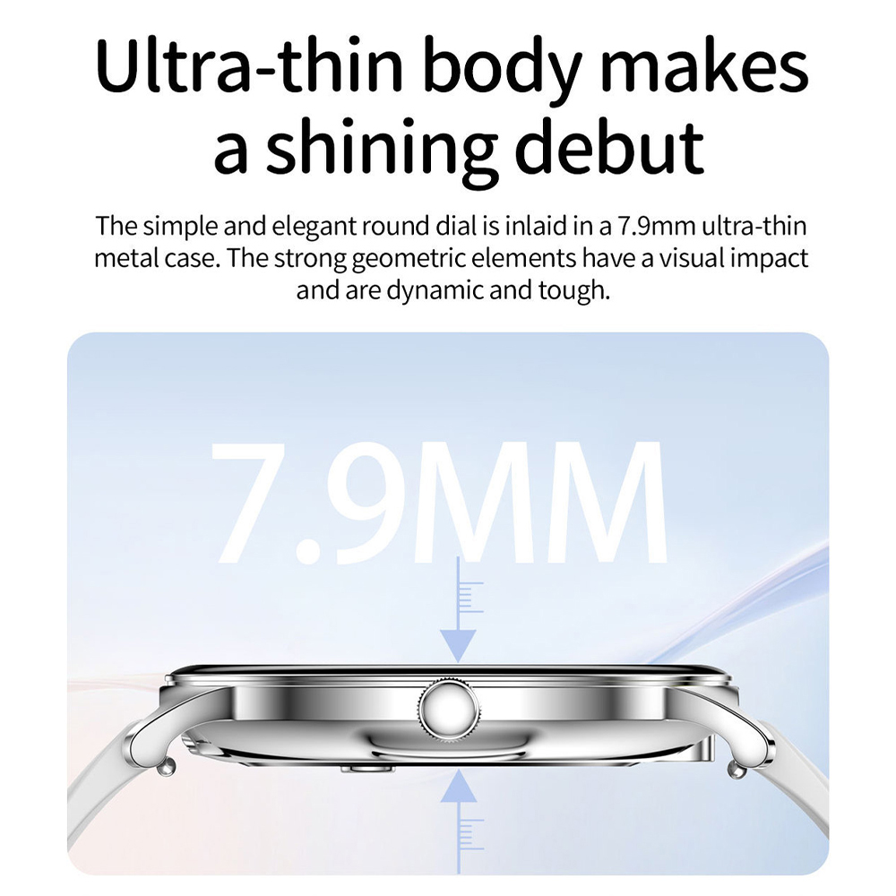 1.43인치 AMOLED 초슬림 스마트워치 남녀공용 V - Smartwatch Digital Watches For Women 리뷰 및 가격