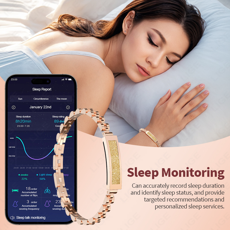 LIGE 새로운 스마트 팔찌 스타일리쉬 쥬얼리 여성 피 - Smartwatch Stylish Watches For Women 리뷰 및 가격