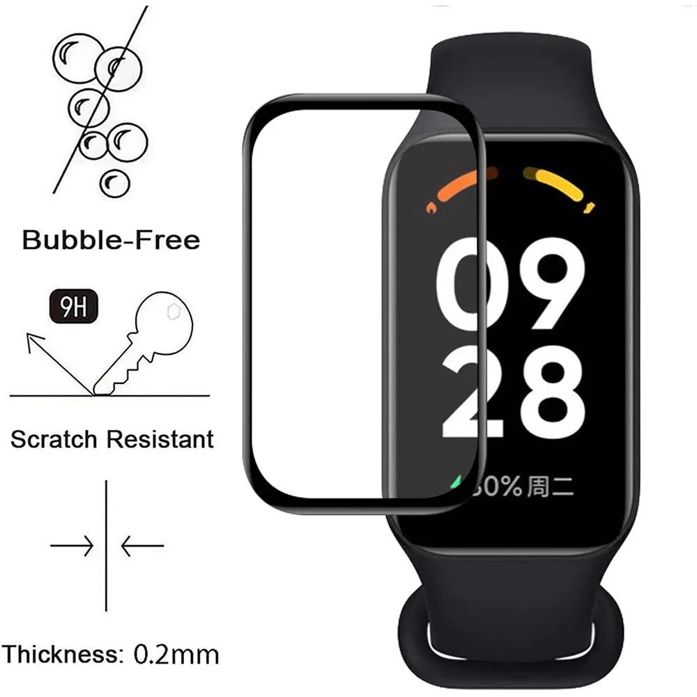 Redmi Band 2 용 1-3pcs 3D 복합 필름 - Watch Redmi 리뷰 및 가격