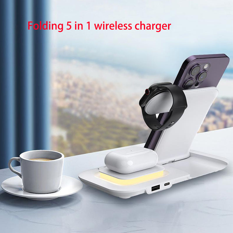 핫 3 in 1 접이식 무선 휴대폰 충전 스테이션 20 - Smartwatch Phone Watches 리뷰 및 가격