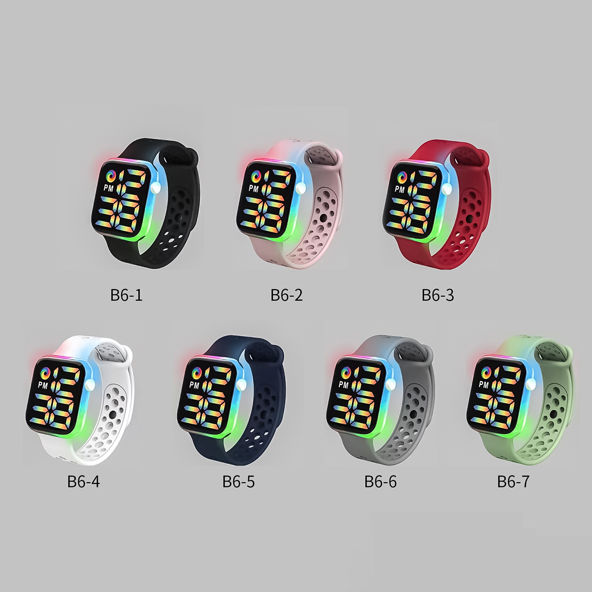 어린이 스마트 전자 시계, 다채로운 LED 빛나는 터치 - Smartwatch Watches Boys 리뷰 및 가격