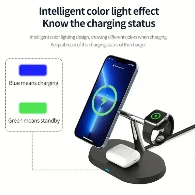 3 in 1 오판스텐 마그네틱 무선 충전 스탠드 (아이 - Smartwatch Watches For Iphone 리뷰 및 가격