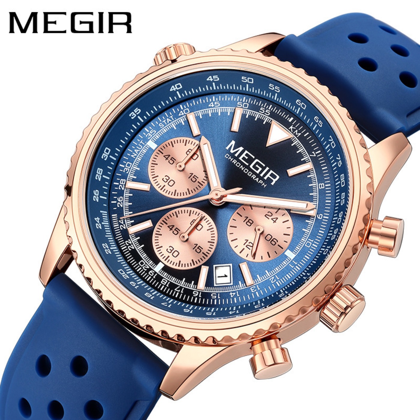 MEGIR 실버 블랙 쿼츠 시계 남성용 밀리터리 스포츠 - Chronograph Sport Watch 리뷰 및 가격