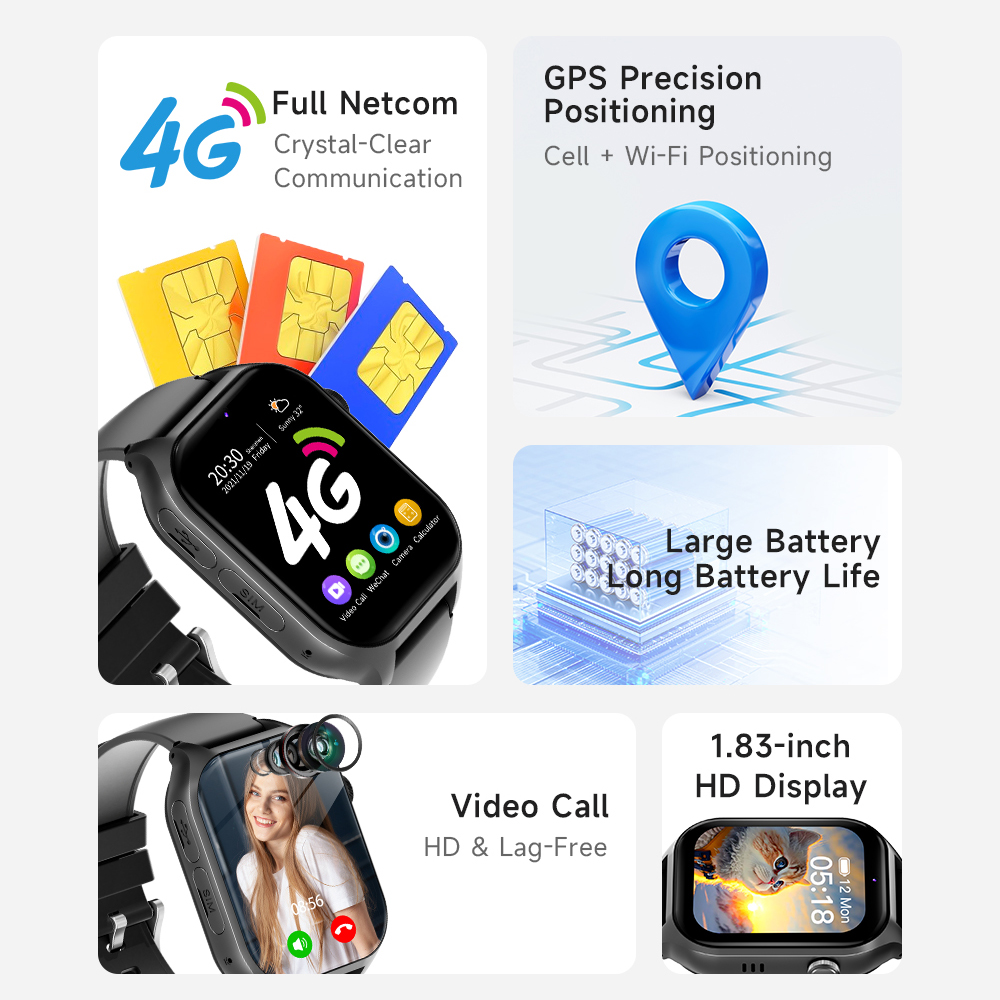 스마트워치 4G 키즈 GPS AGPS LBS SOS 음 - Smartwatch Watches Gift For Boys With Gps 리뷰 및 가격