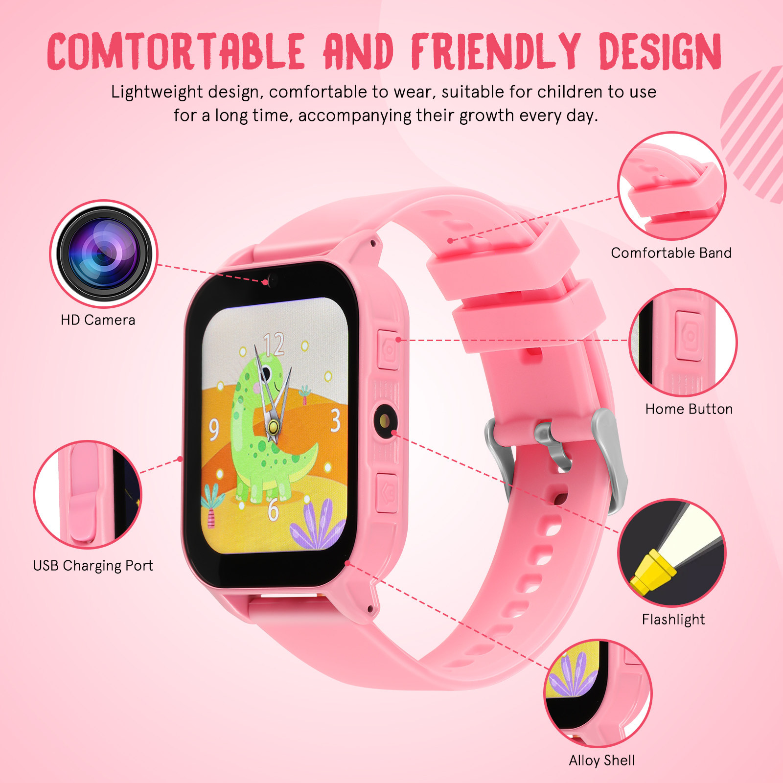 게임이 있는 어린이용 디지털 스마트워치, 가볍고 편안하 - Smartwatch Watches Boys 리뷰 및 가격