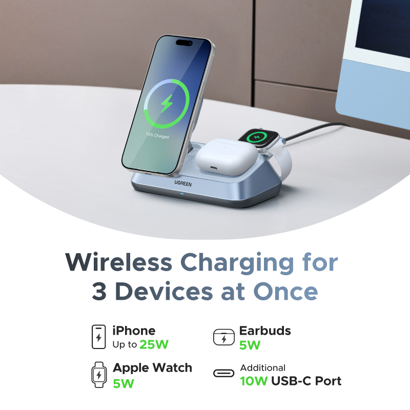 UGREEN Qi2 25W MAX 마그네틱 무선 충전기 - Smartwatch Watches For Iphone 리뷰 및 가격