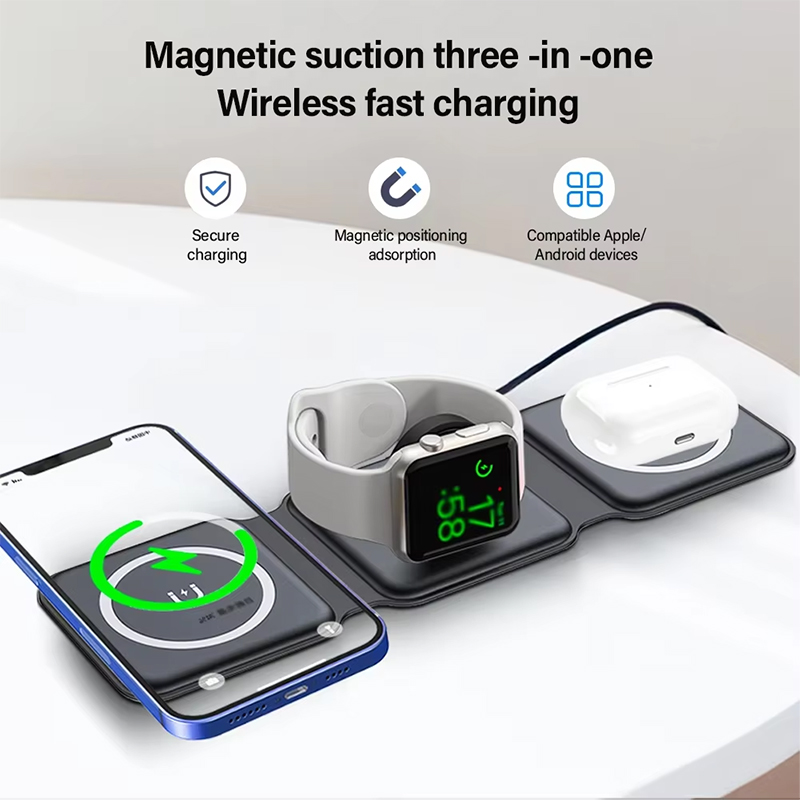 유니버설 Qi2 마그네틱 접이식 충전 스테이션 여행용  - Smartwatch Watches For Iphone 리뷰 및 가격