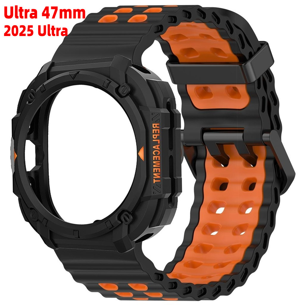 새로운 아머 케이스+스트랩 삼성 갤럭시 워치 울트라(2 - Silicone Sport Band 리뷰 및 가격