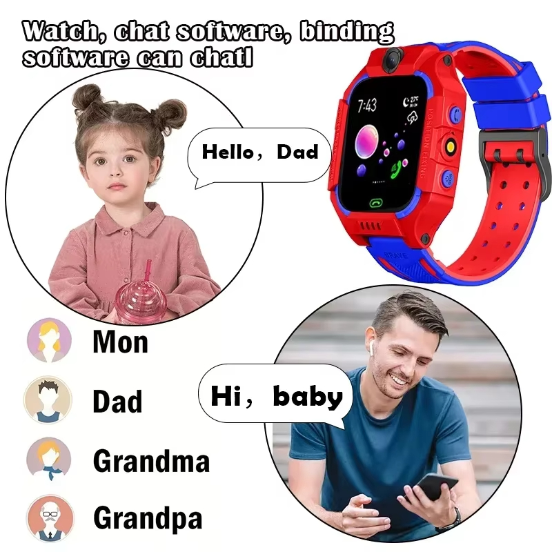 레노버 4G 5G 어린이 비디오 카메라 스마트워치 GP - Smartwatch Watches Boys 리뷰 및 가격
