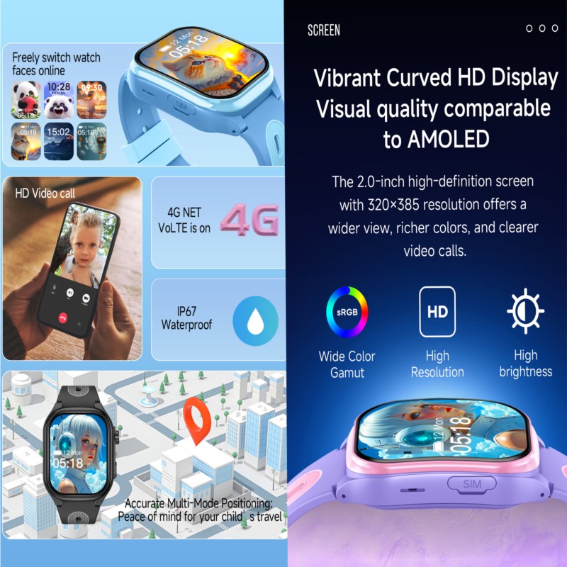 GPS 트래커, 4G GPS, WIFI, 화상 통화 앱 - Smartwatch Watches Gift For Boys With Gps 리뷰 및 가격
