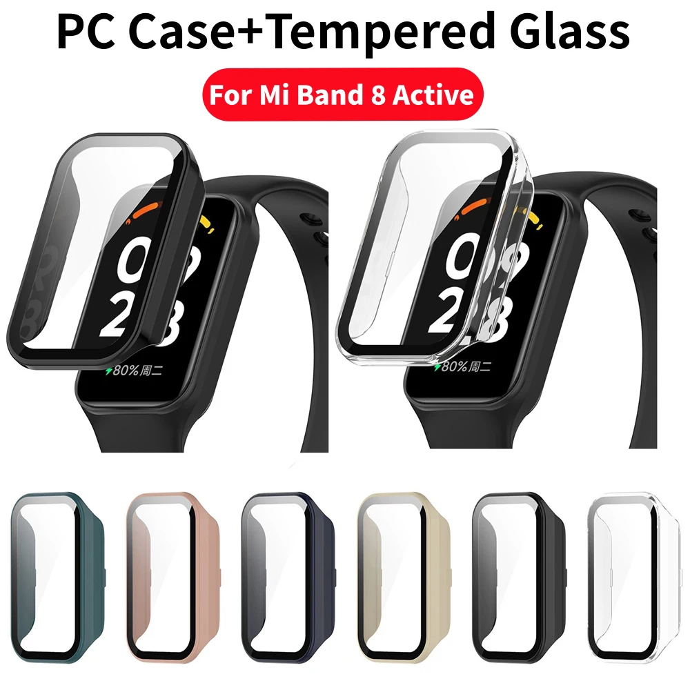 Xiaomi Mi Band 8 용 PC 케이스 + 강화 - Watch Redmi 리뷰 및 가격