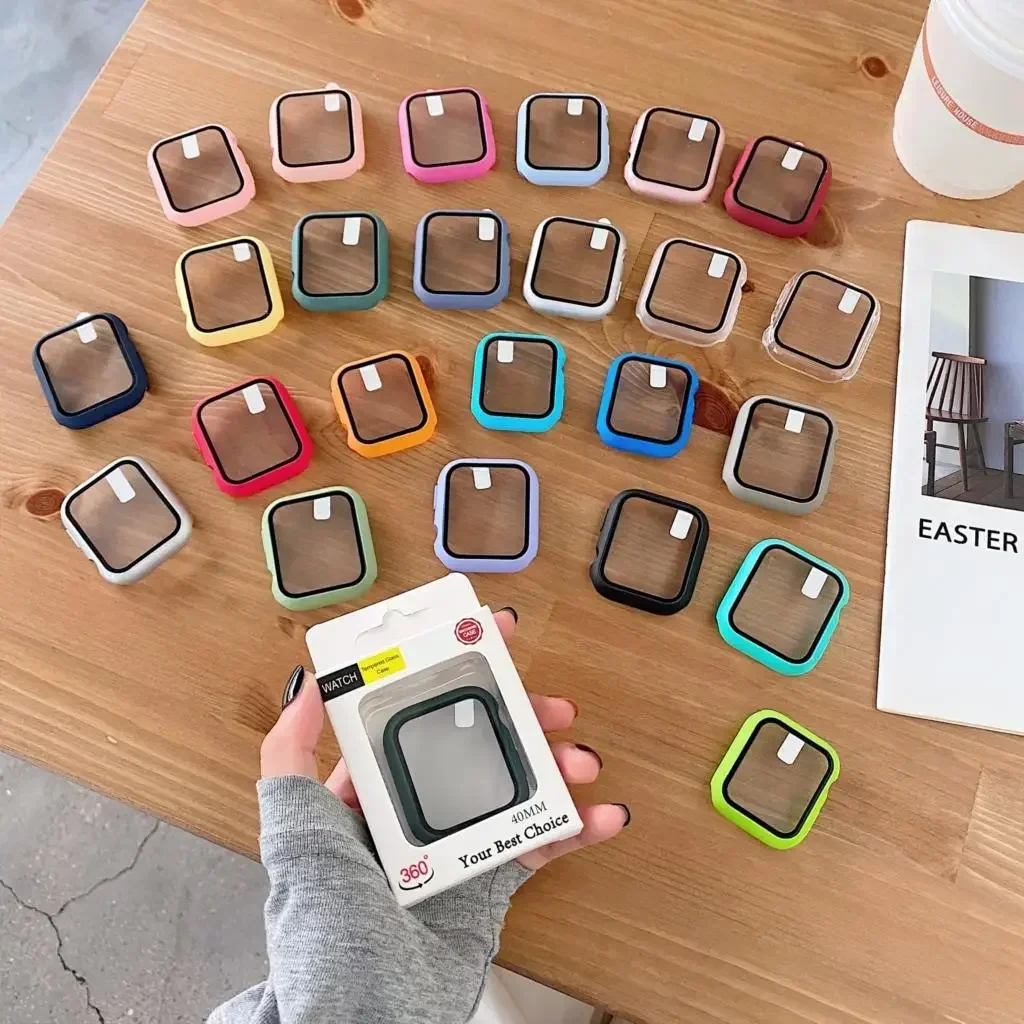 3 팩 유리 + 커버 Apple Watch 케이스 44 - Smartwatch Watches Price 리뷰 및 가격