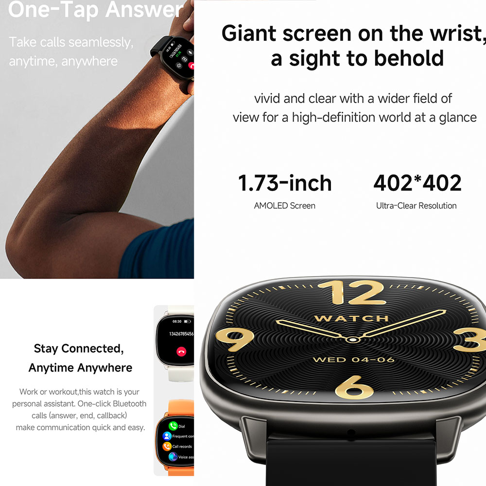 HD17 AIR AMOLED 패션 스마트워치 1.73인 - Smartwatch Stylish Watches For Women 리뷰 및 가격