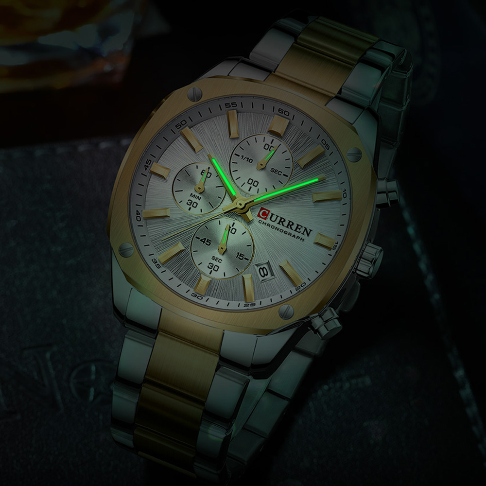 CURREN 모던 남성용 42mm 스포츠 시계 - 스테 - Chronograph Sport Watch 리뷰 및 가격
