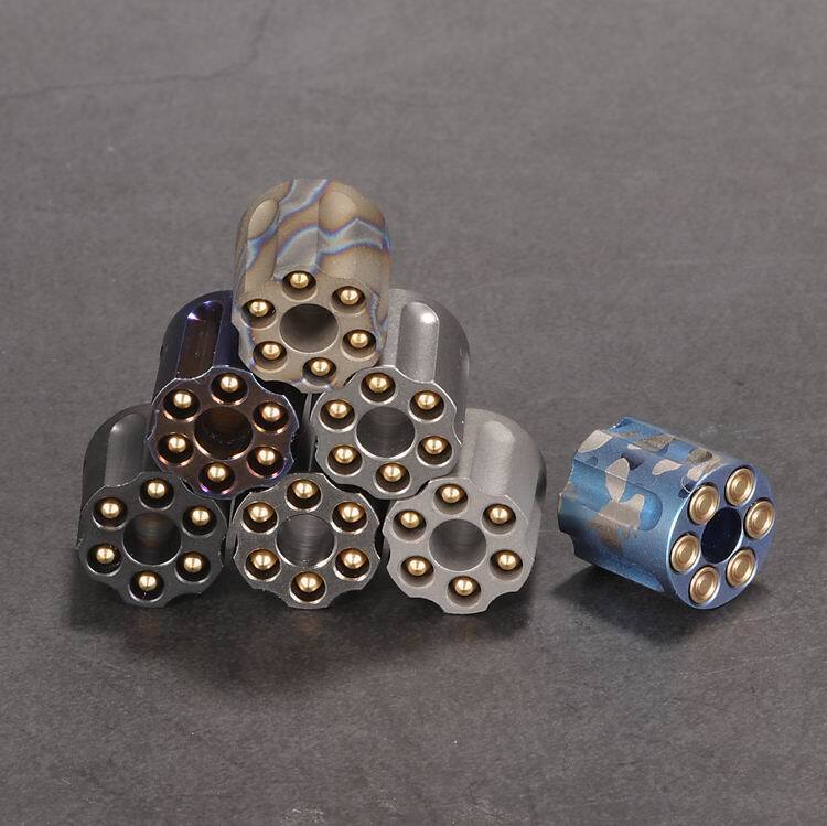 1PC 티타늄 목걸이 팔찌 비즈 펜던트 리볼버 탄창 모 - Tritium Gas Tube 리뷰 및 가격
