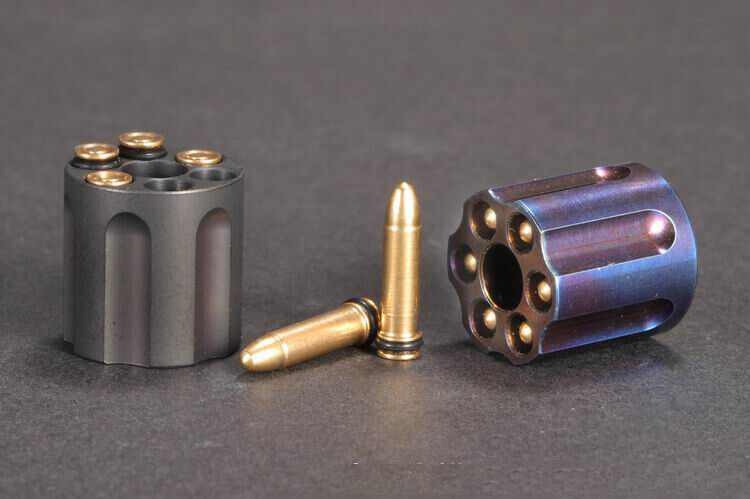 1PC 티타늄 목걸이 팔찌 비즈 펜던트 리볼버 탄창 모 - Tritium Gas Tube 리뷰 및 가격