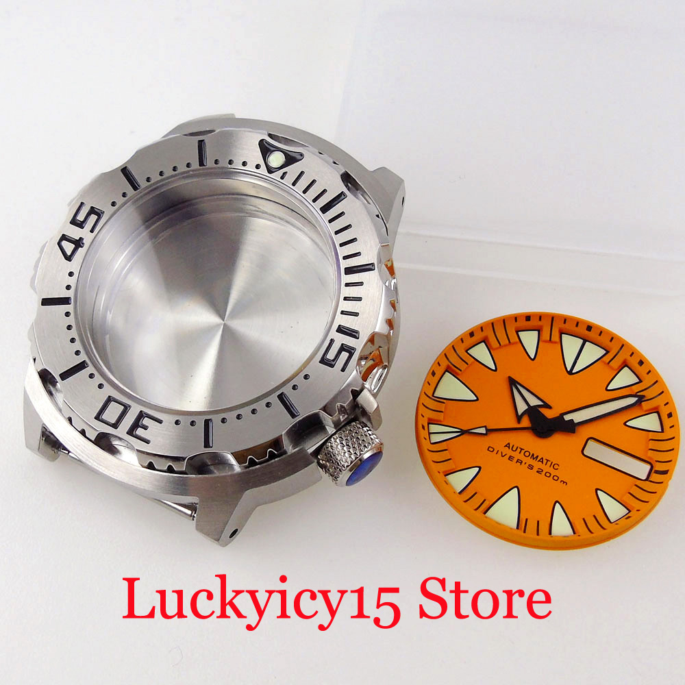액세서리 42MM 시계 남성용 케이스 29MM 오렌지/ - Luminous Dial Face 리뷰 및 가격