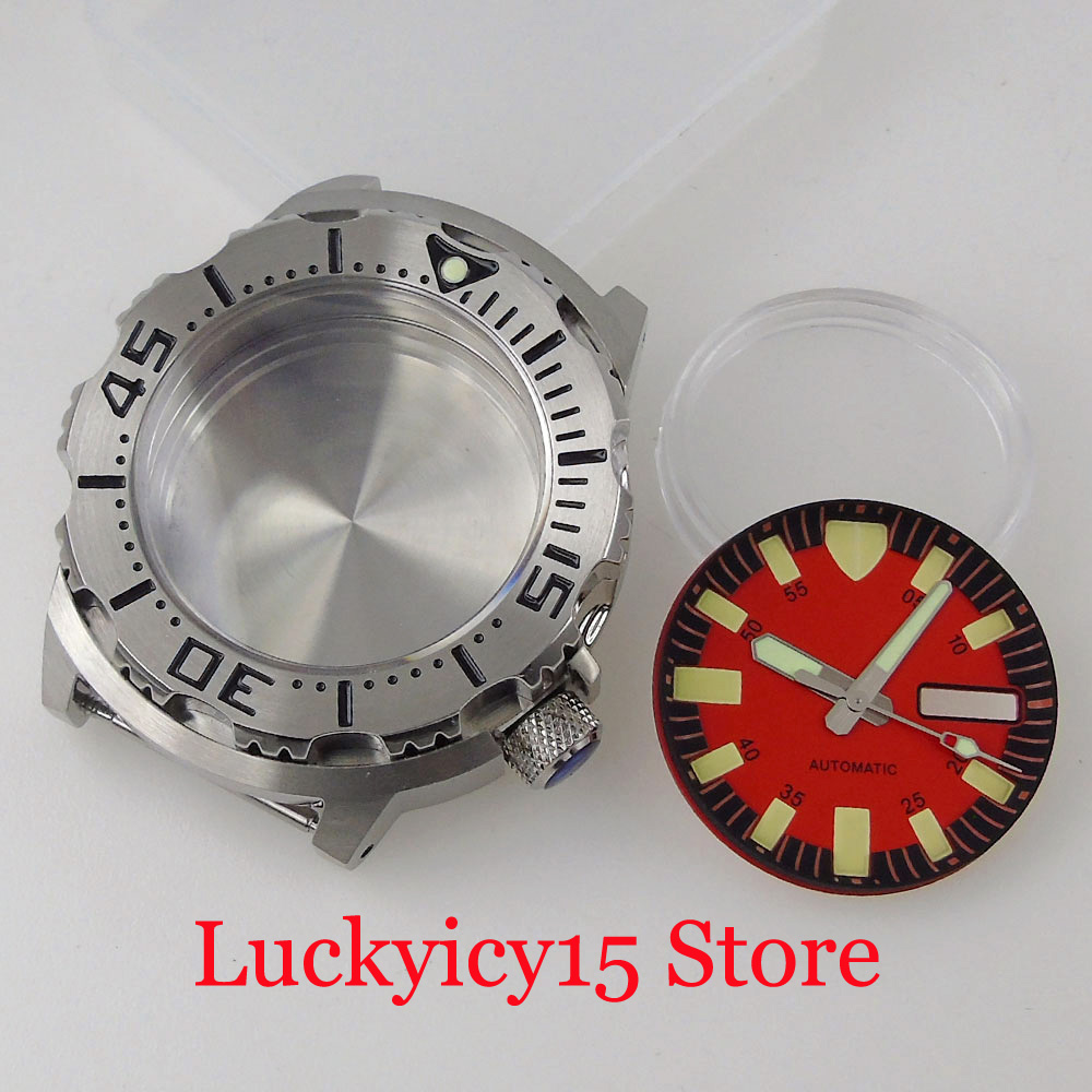 액세서리 42MM 시계 남성용 케이스 29MM 오렌지/ - Luminous Dial Face 리뷰 및 가격