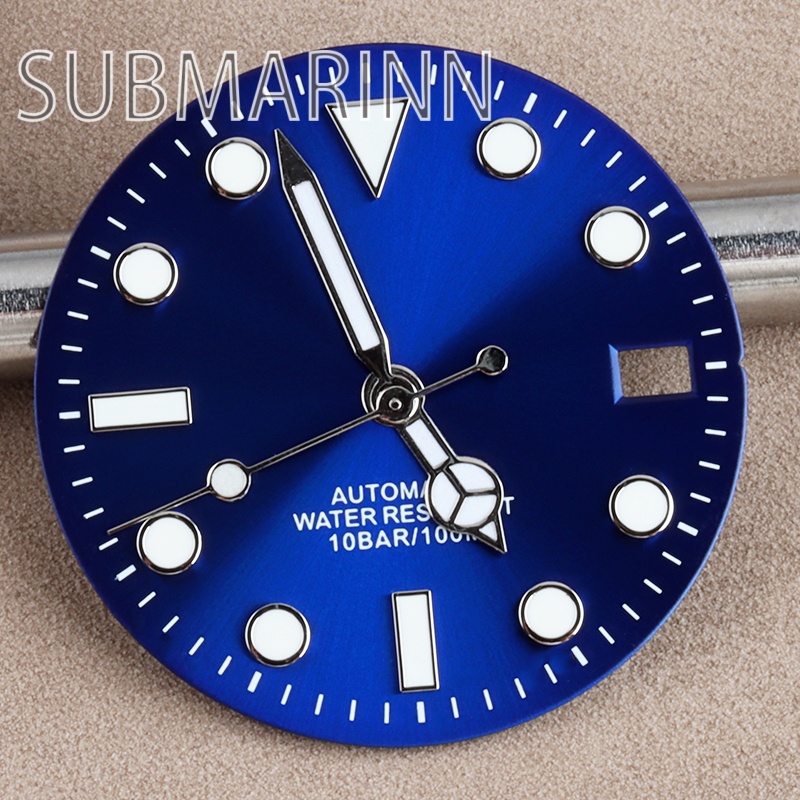 NH35 28.5mm 시계 다이얼 핸즈 그린 루미너스  - Luminous Dial Face 리뷰 및 가격