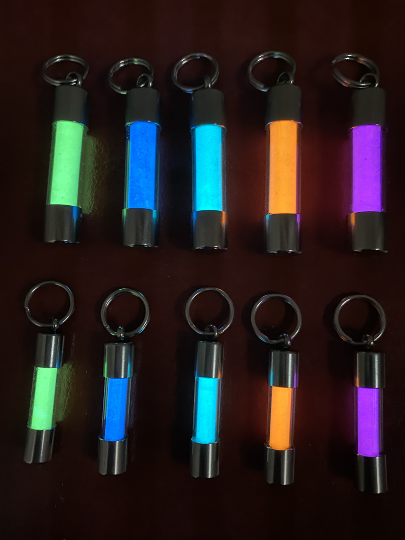 유리 빛나는 펜던트 키 가방 펜던트 비 삼중 수소 가스 - Tritium Gas Tube 리뷰 및 가격